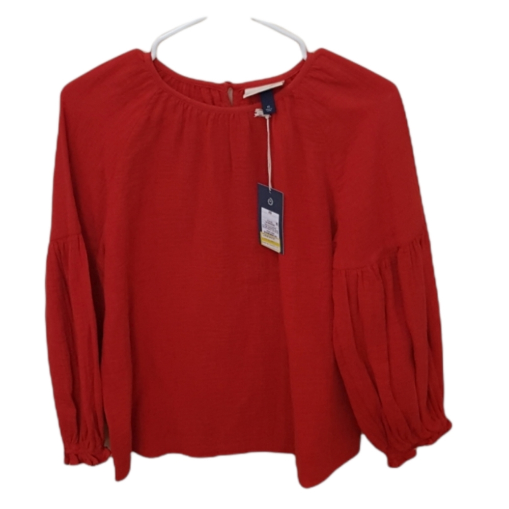 UNIVERSAL THREAD Red Orange Blouse